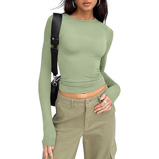 Jill - Casual Long-Sleeve Round Neck Top
