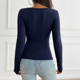PALYA™ - Comfy V-Neck Long-Sleeve Top