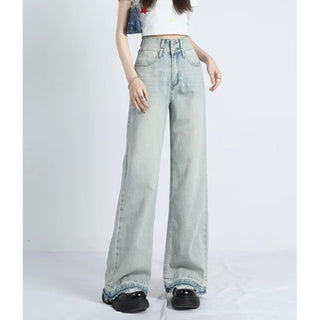 MAVINA™ - Summer Loose Fit Hem Jeans
