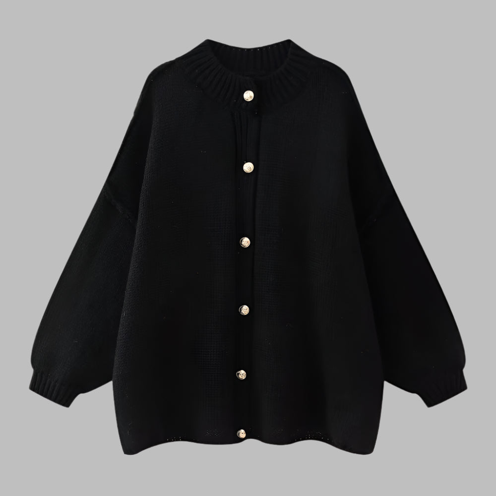 GANI™ - Classic Botton-Up Long-Sleeve Cardigan