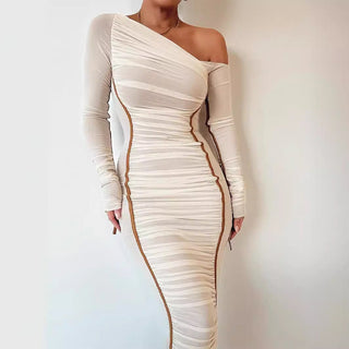 BENTE™ - Classy Bodycon Long-Sleeve Midi Dress