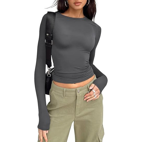 Jill - Casual Long-Sleeve Round Neck Top