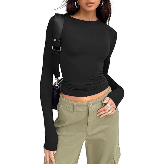 Jill - Casual Long-Sleeve Round Neck Top
