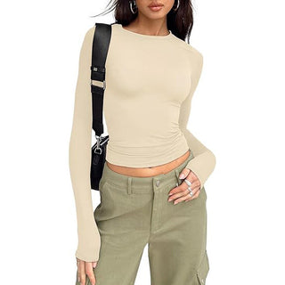 Jill - Casual Long-Sleeve Round Neck Top