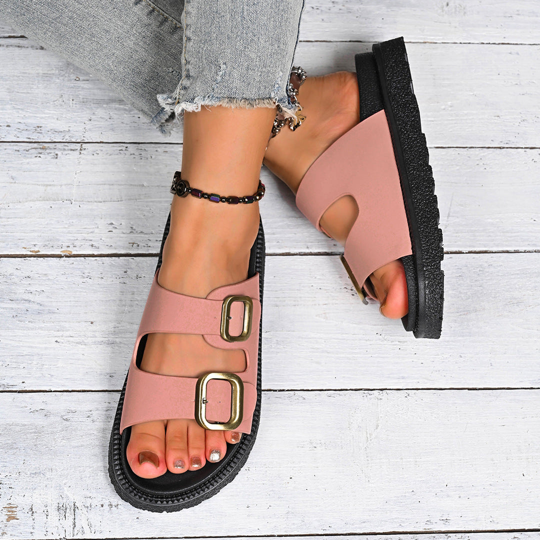 LALAINE™ - Chic Two-Strap Summer Platform Sandals