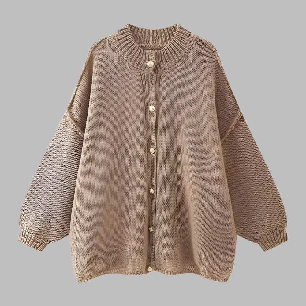 GANI™ - Classic Botton-Up Long-Sleeve Cardigan