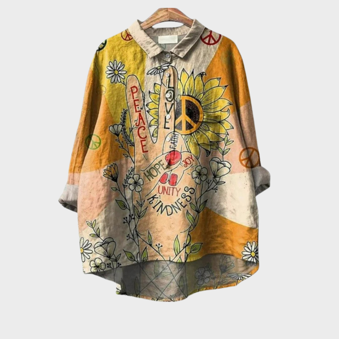 VERA | Elegant Summer Linen Blouse