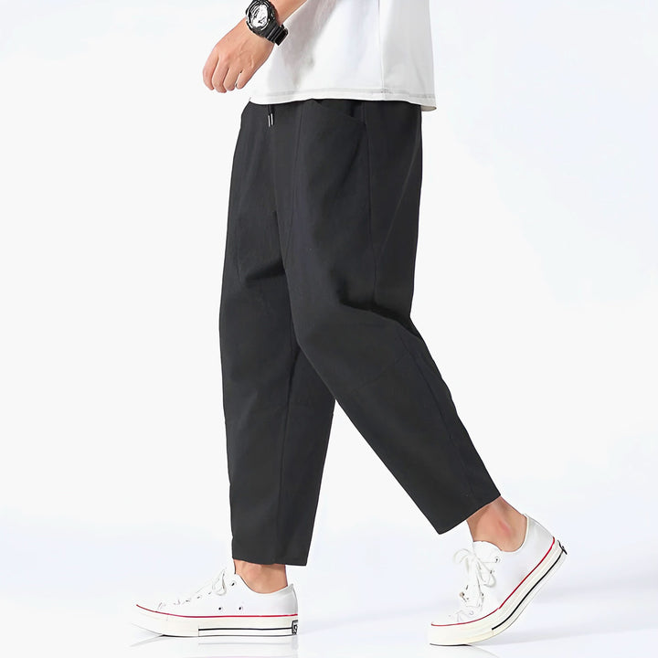 Finn | Cropped Cotton Pants