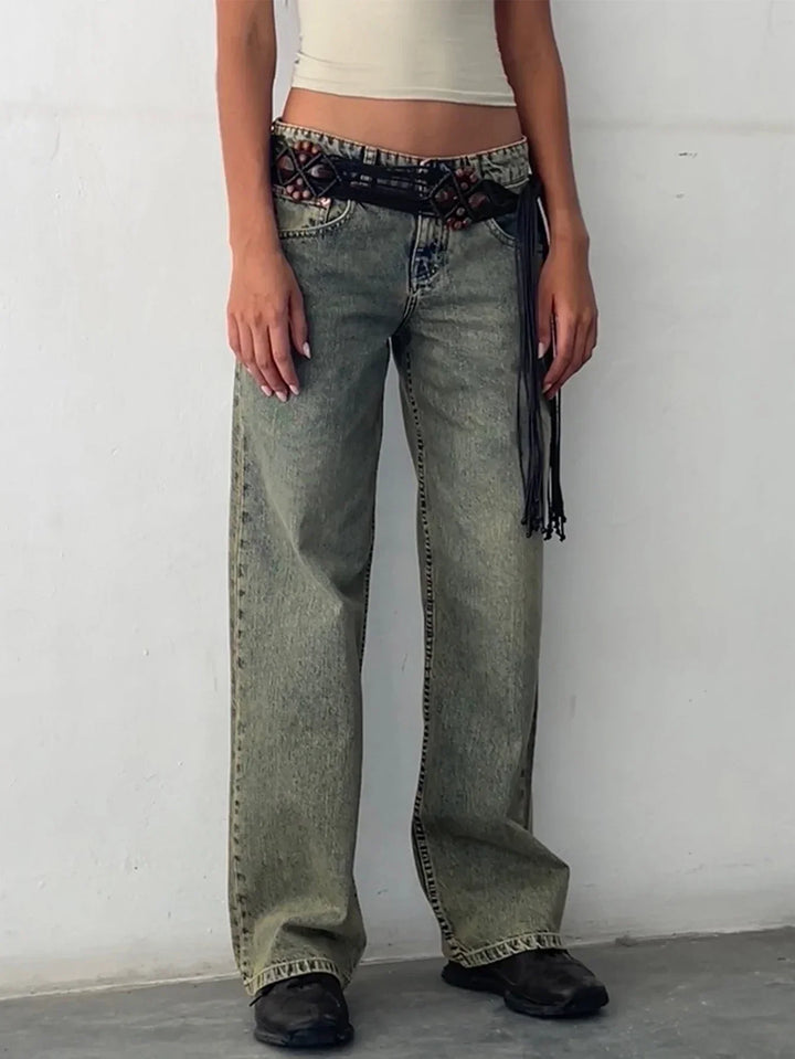 SYLVAINE™ - Vintage Casual Baggy Jeans