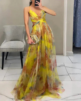 MADELINE™ | Floral Maxi Dress for Effortless Elegance