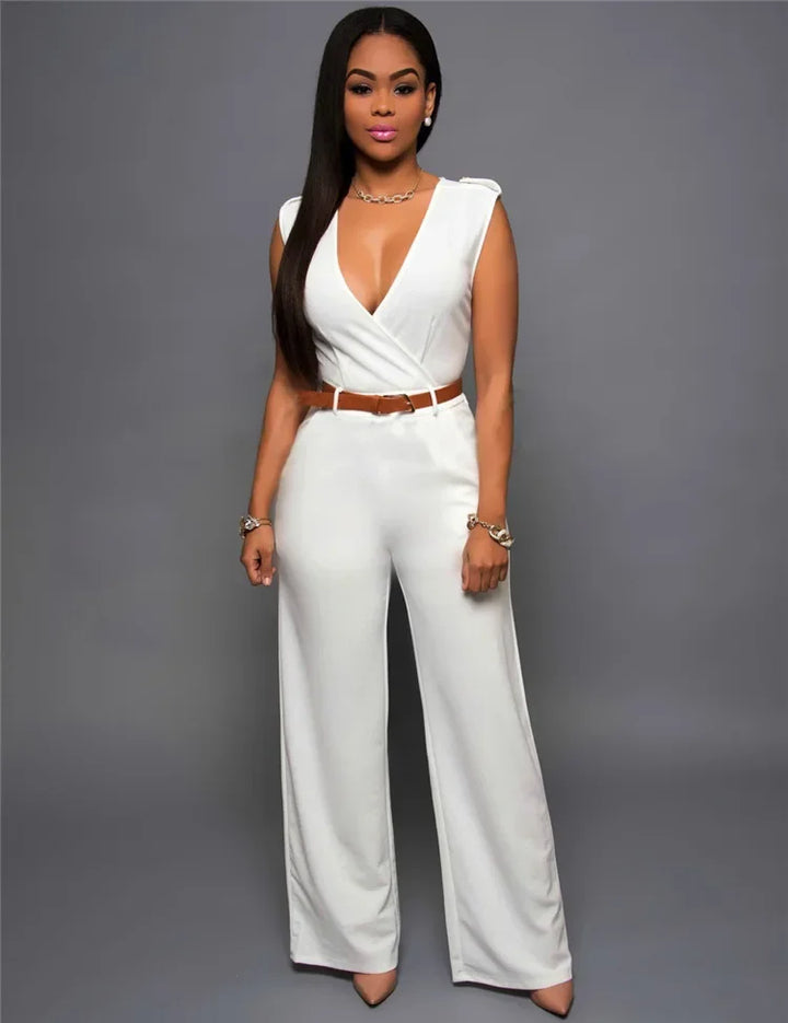 ADRIANA | Stylish jumpsuit with a V-neck