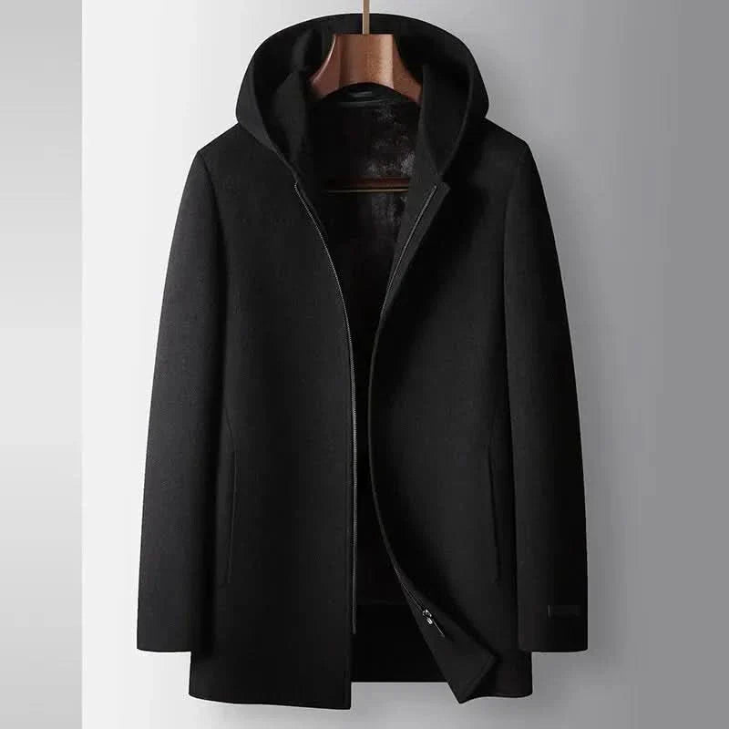 Sophie | 100% Wool Hooded Coat