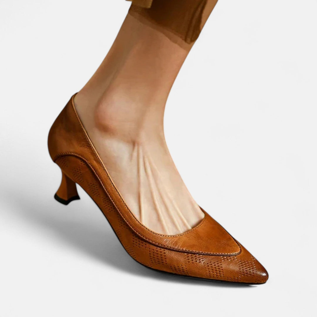 Amara™ | Leather Look Heels