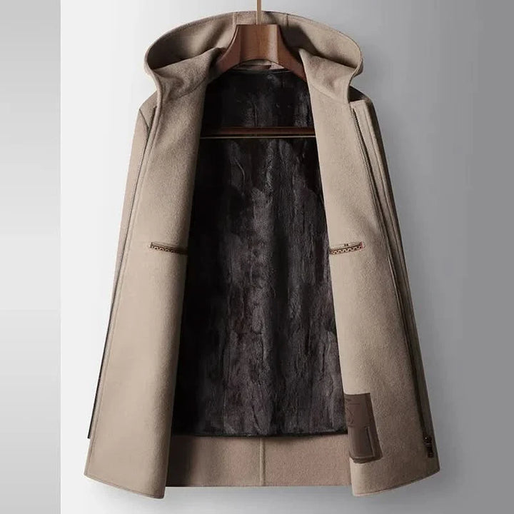 Sophie | 100% Wool Hooded Coat