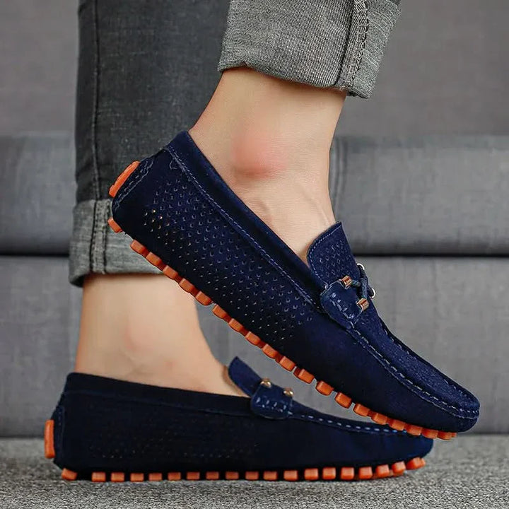 Gianni | Perforated Leather Loafers
