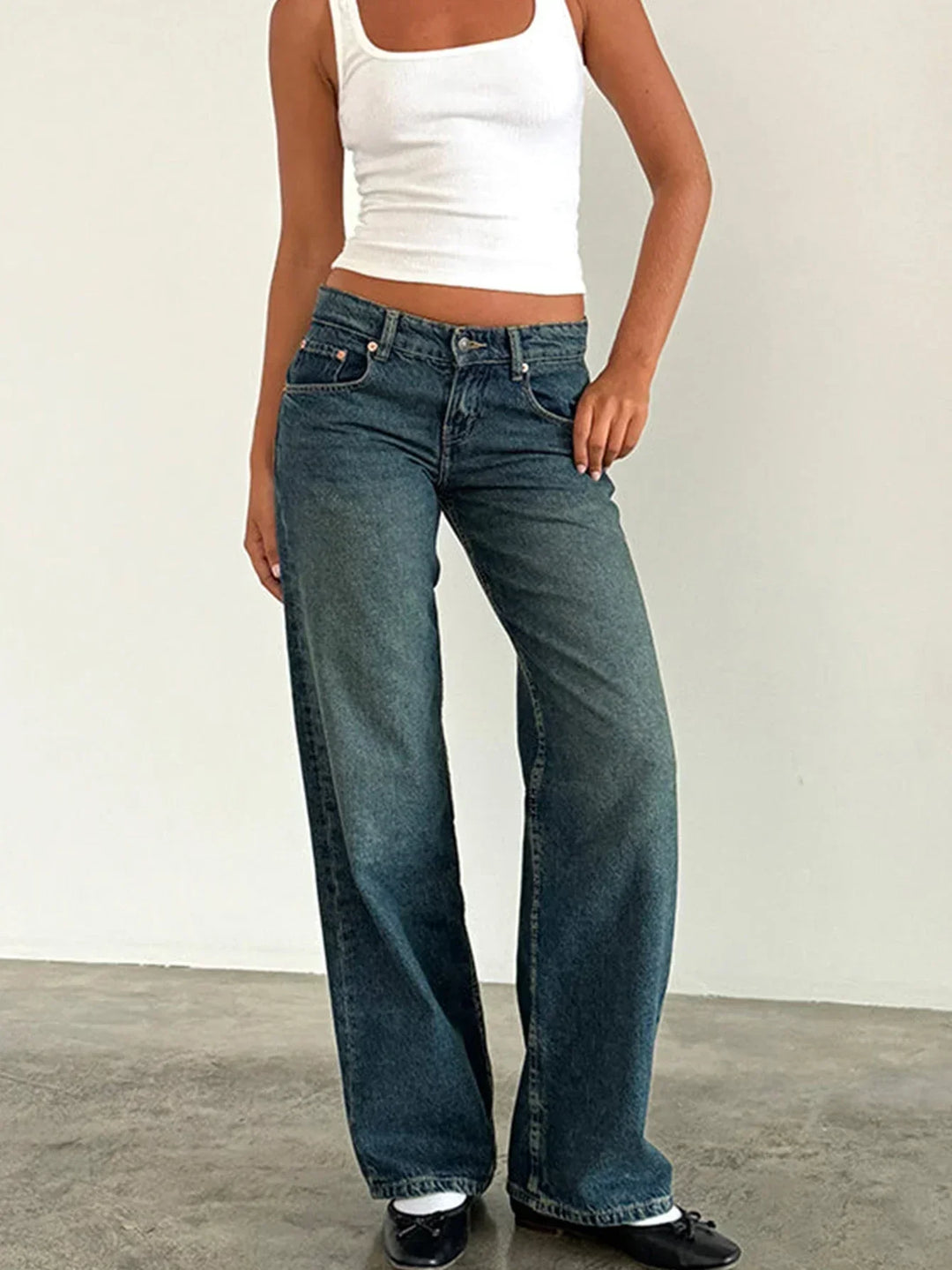 SYLVAINE™ - Vintage Casual Baggy Jeans