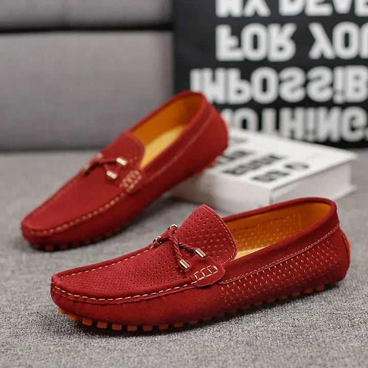 Gianni | Perforated Leather Loafers