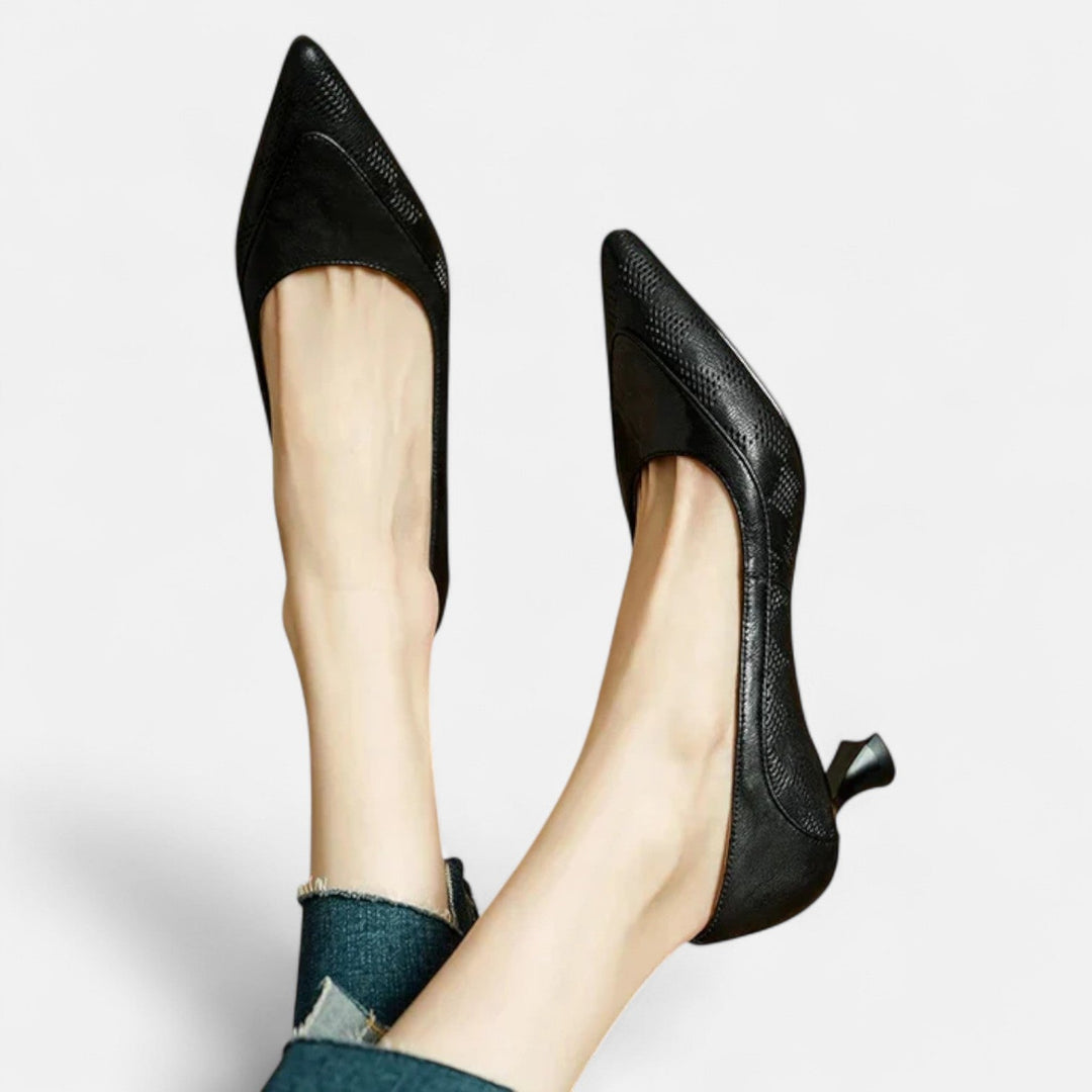 Amara™ | Leather Look Heels