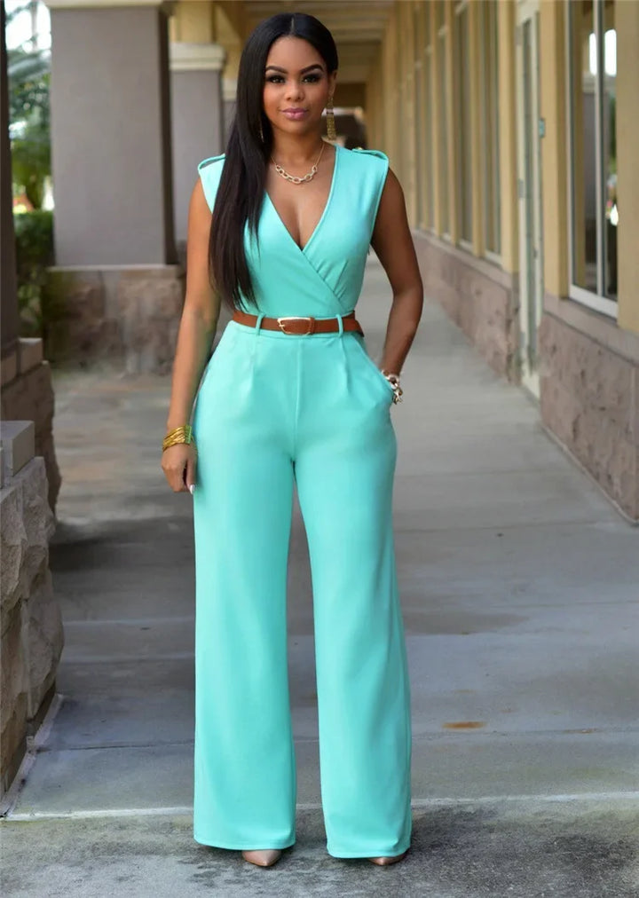 ADRIANA | Stylish jumpsuit with a V-neck
