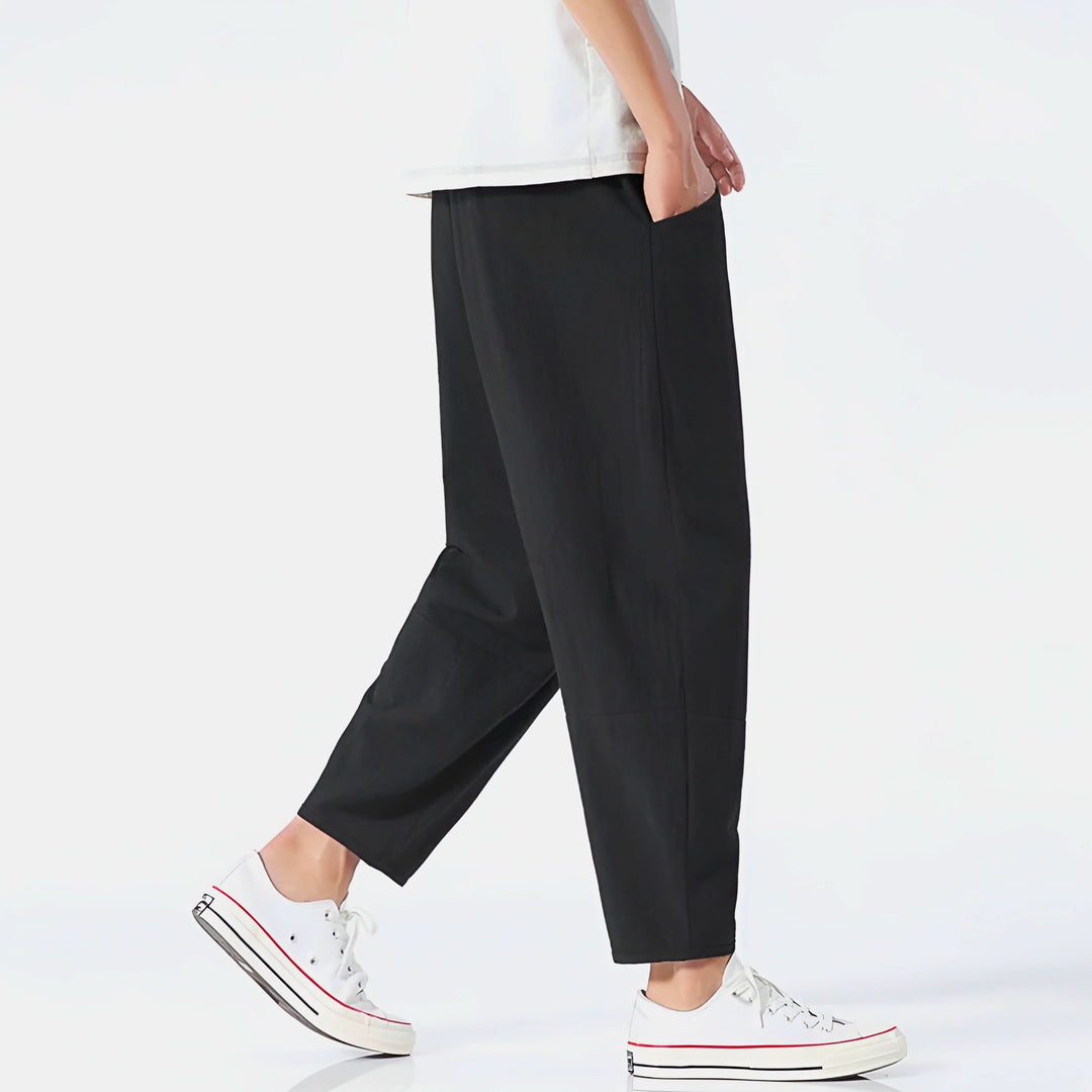 Finn | Cropped Cotton Pants