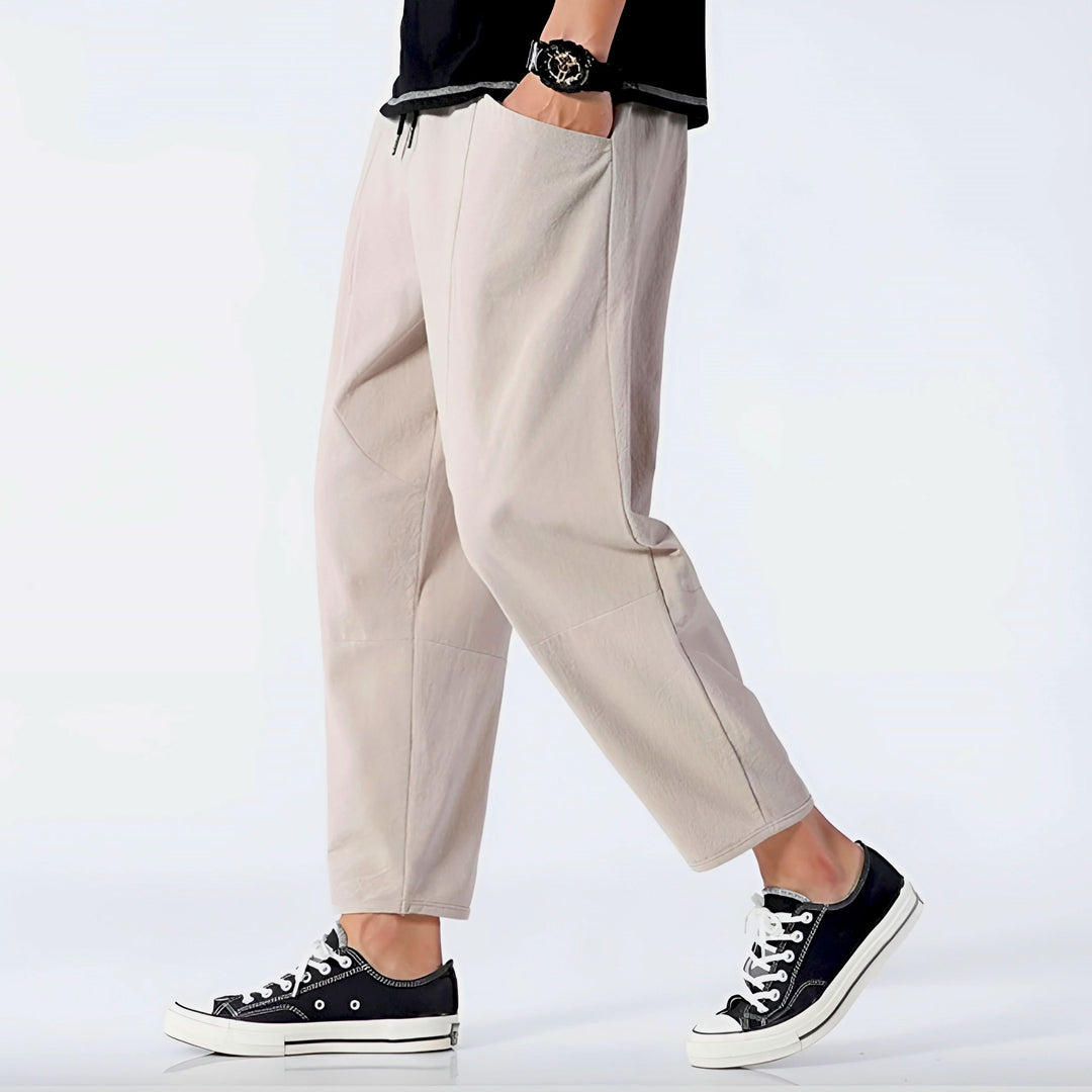 Finn | Cropped Cotton Pants