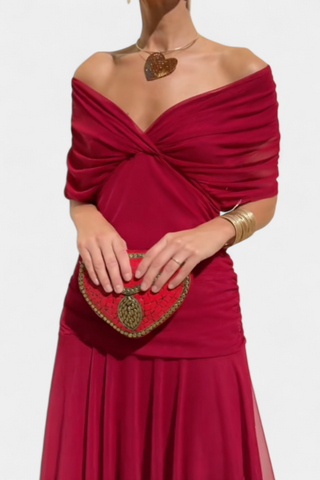 FLORENDA™ | Long Floral V-Neck Dress
