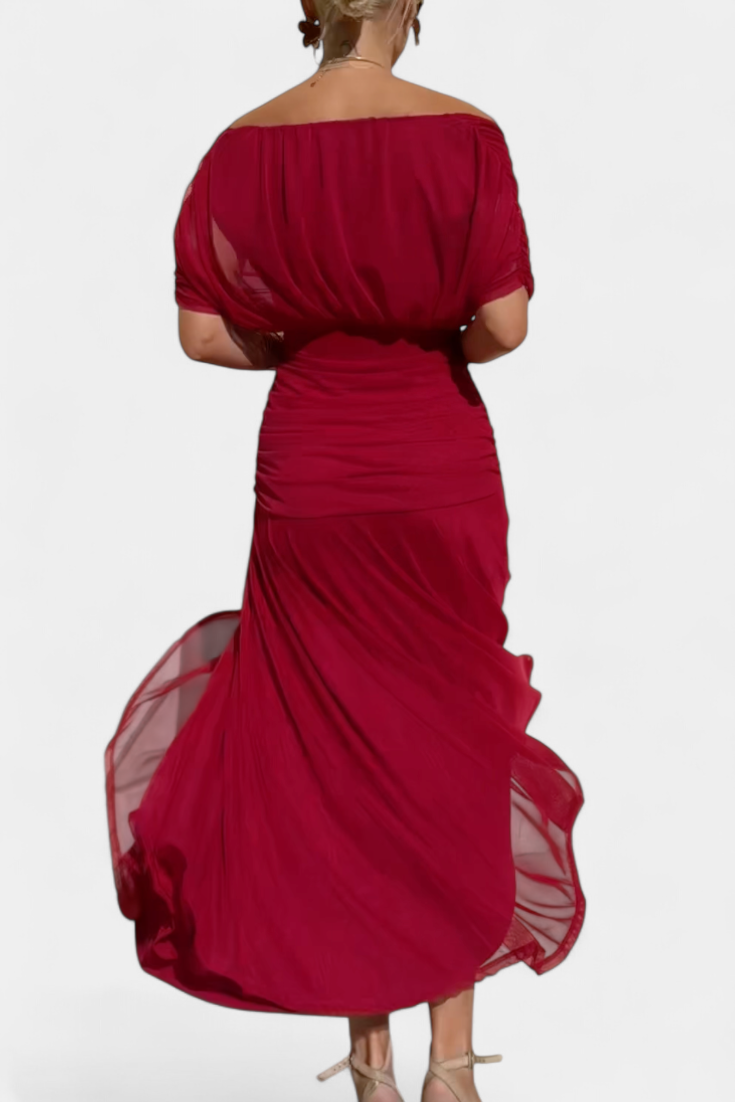 FLORENDA™ | Long Floral V-Neck Dress