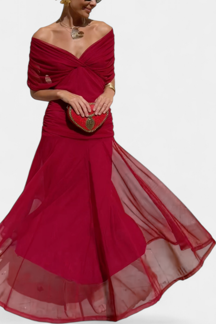 MARELLIA™ | Floral V-Neck Maxi Dress
