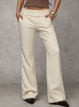 Avera | Elegant High-Waist Flared Trousers