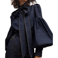 LUCY™ - Elegant Tie-Neck Casual Long-Sleeve Top for Women