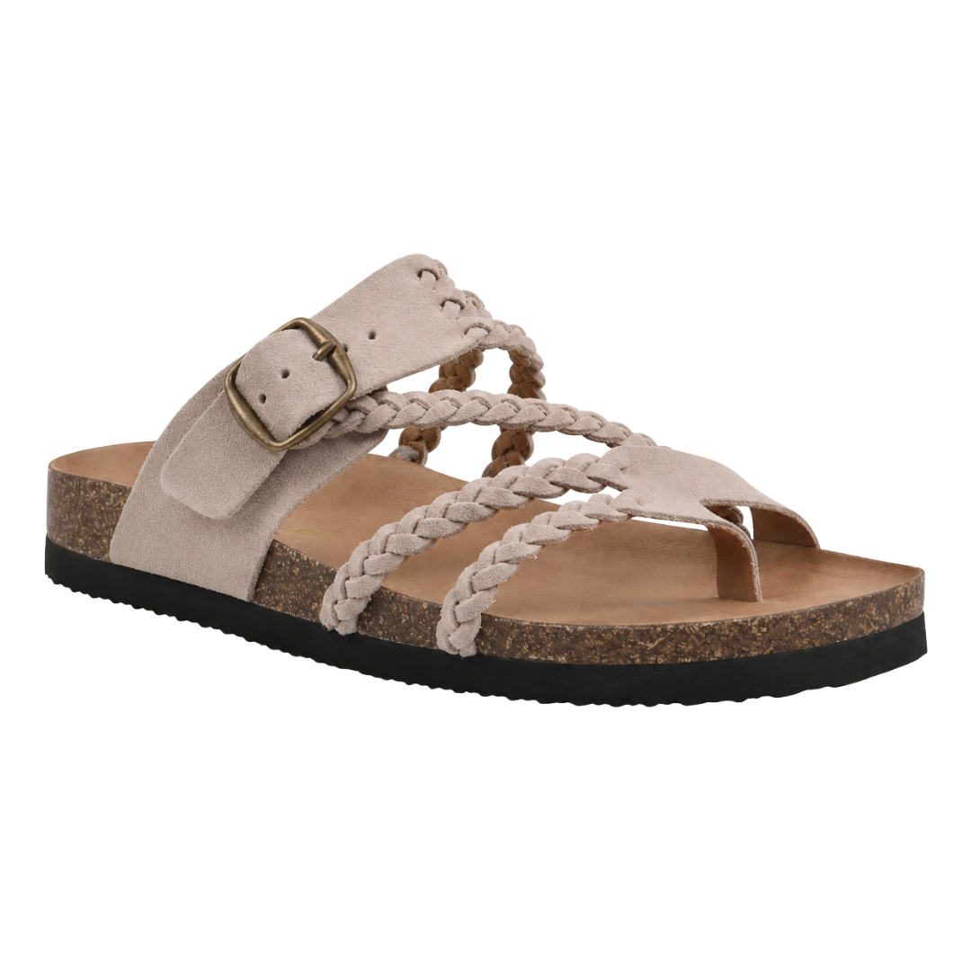 Adriana | Braided Cork Sandals