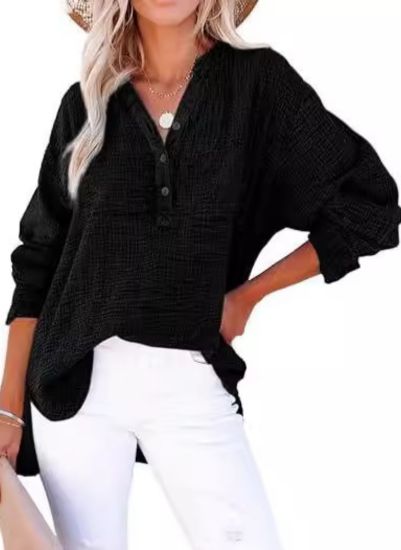 AYLA™ - Casual V-Neck Blouse
