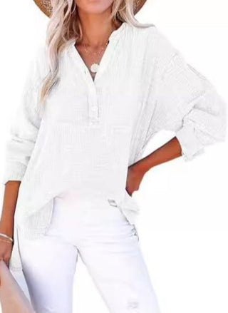 AYLA™ - Casual V-Neck Blouse