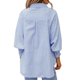 SARAH™ - Modern Striped Button Shirt
