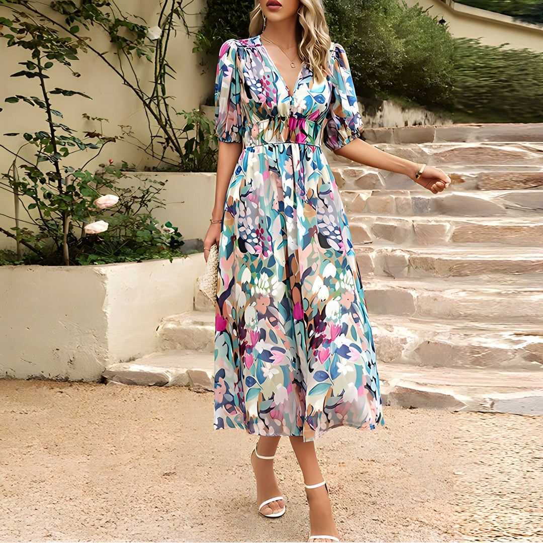 ANNELIE™ | Daydream Floral Midi Dress