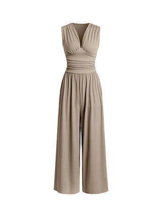 CHARITY™ - Chic Sleeveless Wide-Leg Jumpsuit