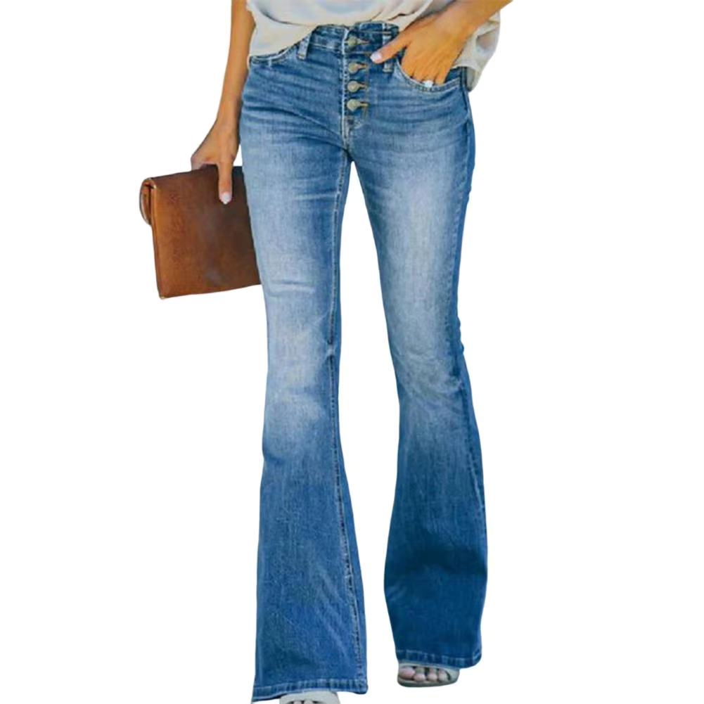 AVELINE™ - Comfortable High-Waist Vintage Flared Jeans