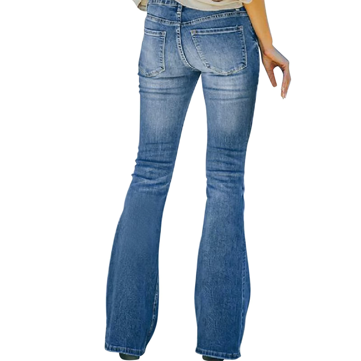 AVELINE™ - Comfortable High-Waist Vintage Flared Jeans