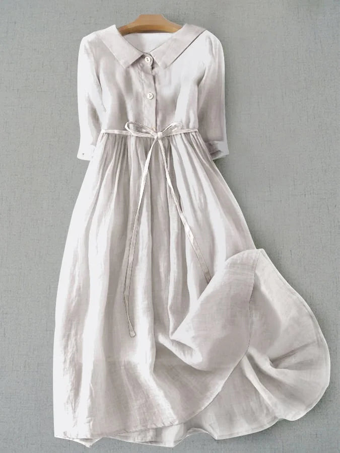 Calista™ | Classic Dress in White, Short Model