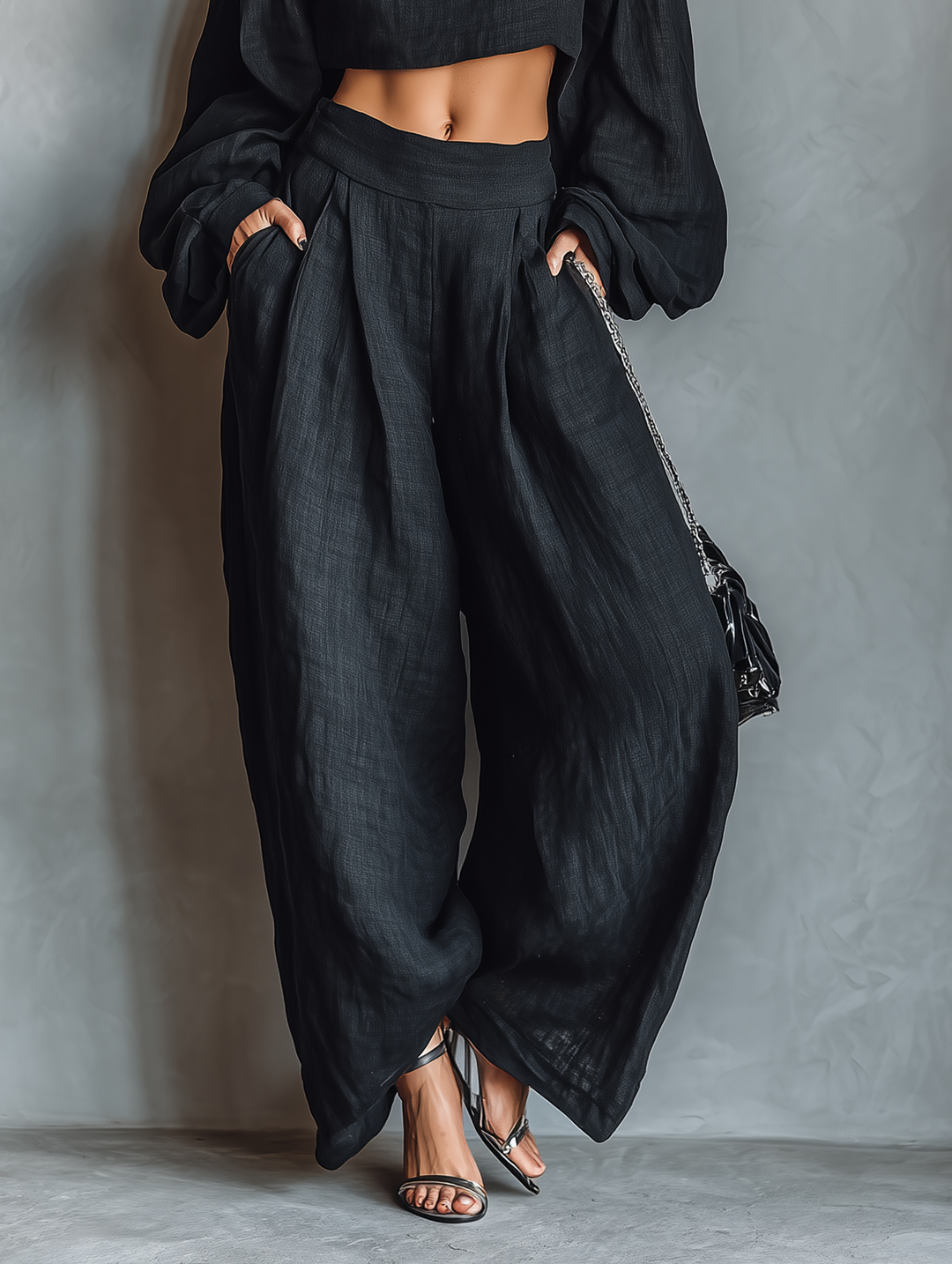 Tess™ - Off-Shoulder Set with Wide Trousers