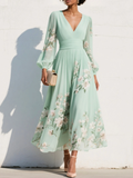 Odelia | Floral Midi Dress with Flowing Silhouette