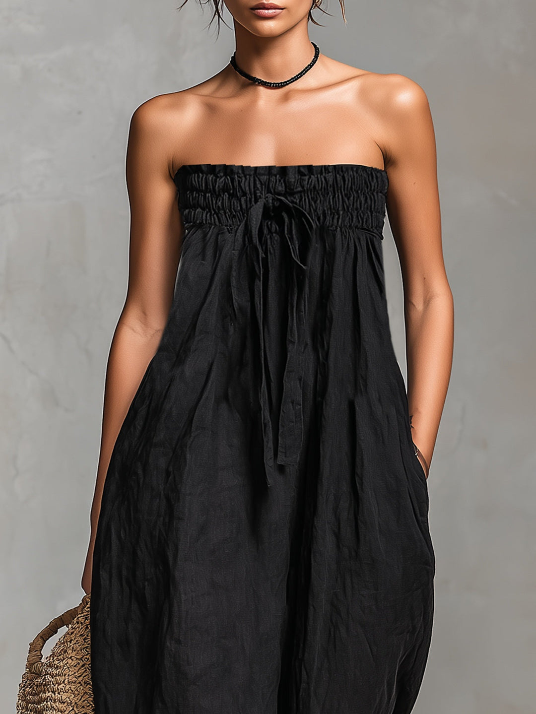 Nina™ - Elegant Strapless Jumpsuit