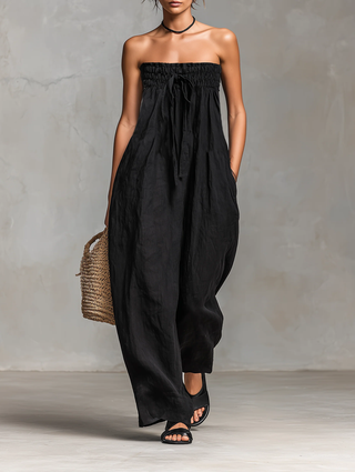 Nina™ - Elegant Strapless Jumpsuit