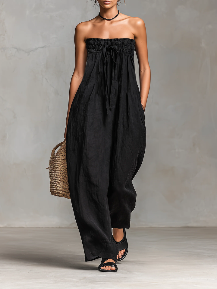 Nina™ - Elegant Strapless Jumpsuit