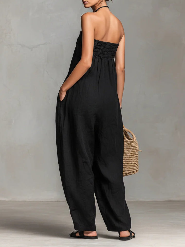 Nina™ - Elegant Strapless Jumpsuit