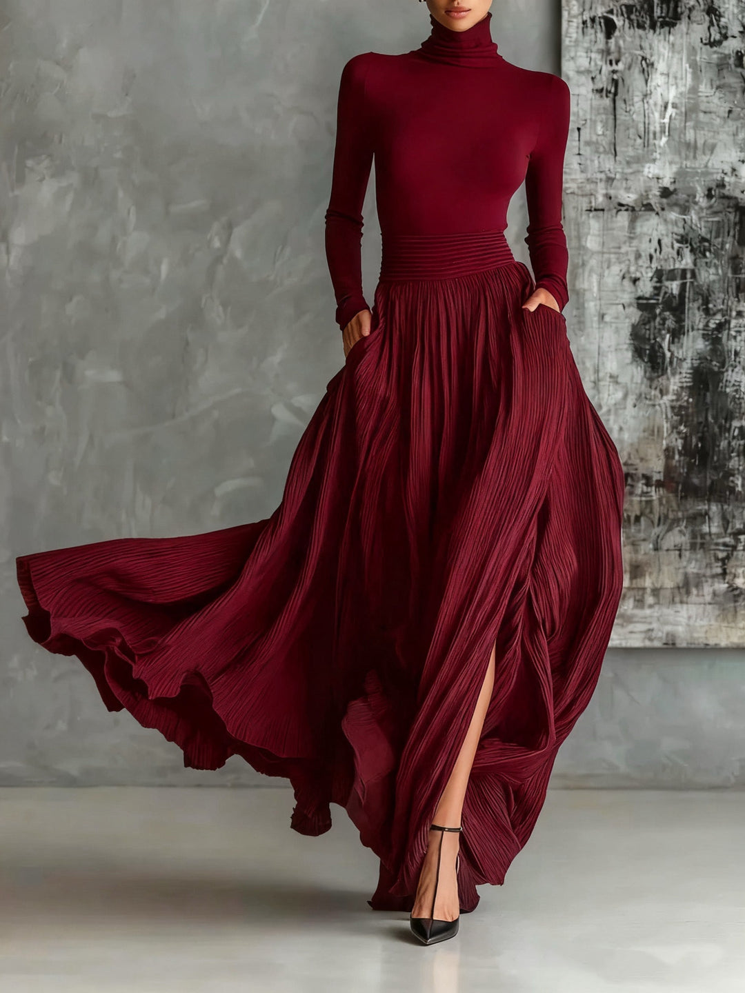 Eva™ - Elegant Set with Pleated Skirt