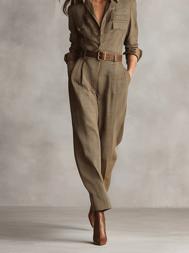Anna™ - Checked Elegant Jumpsuit