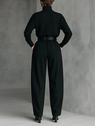 Lisa™ - Black 2-Piece Set with Belt