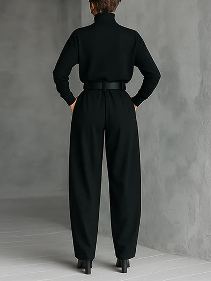Lisa™ - Black 2-Piece Set with Belt