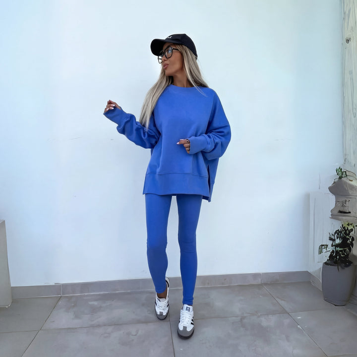 YACHI™ - Casual Long-Sleeve Sweatshirt and Pants Set